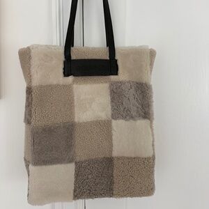 Bogner Hochalp sheepskin tote bag